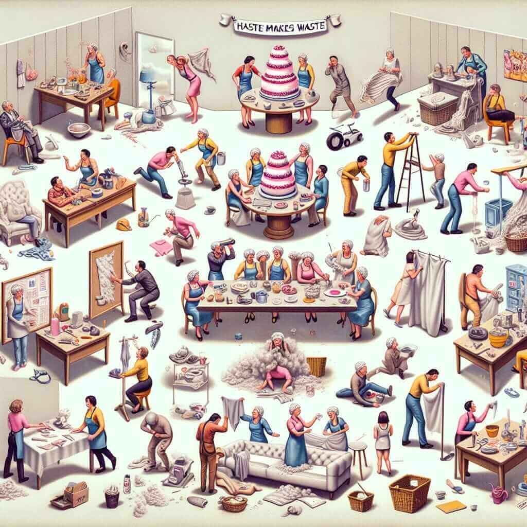 Haste Makes Waste Illustration