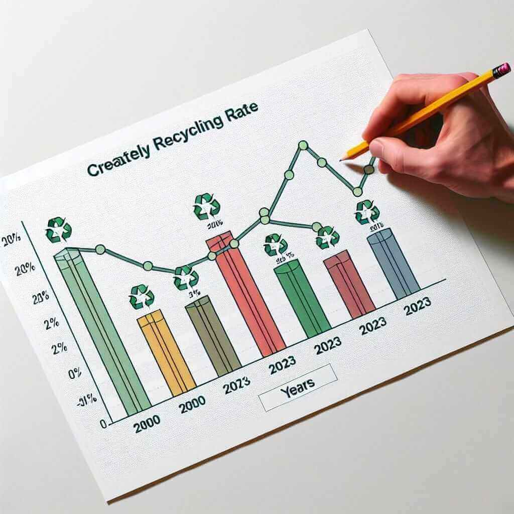 Recycling Rates of Four Countries (2000-2023)