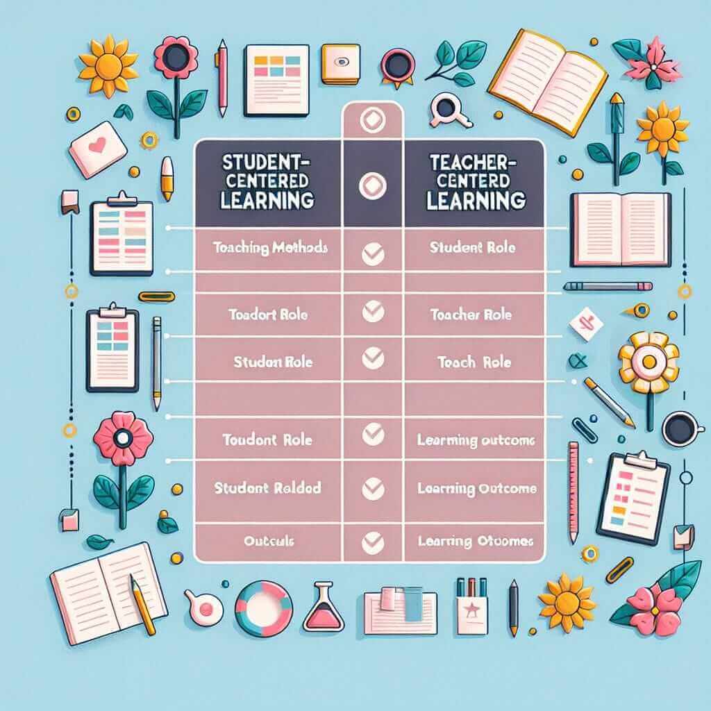 Student-centered learning vs. Teacher-centered learning