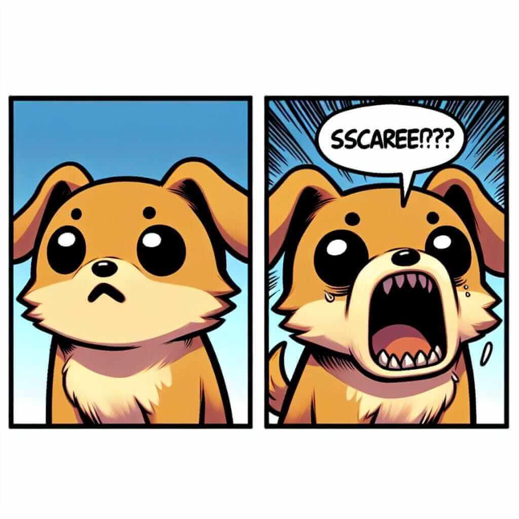 illustration of &quot;all bark and no bite&quot;