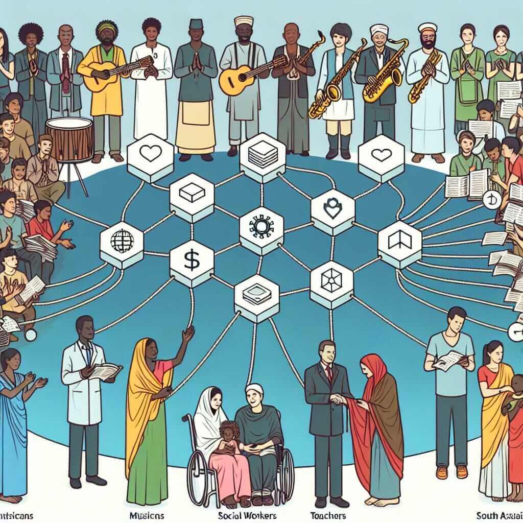 Tracking of aid distribution using blockchain
