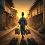 Person bringing home groceries
