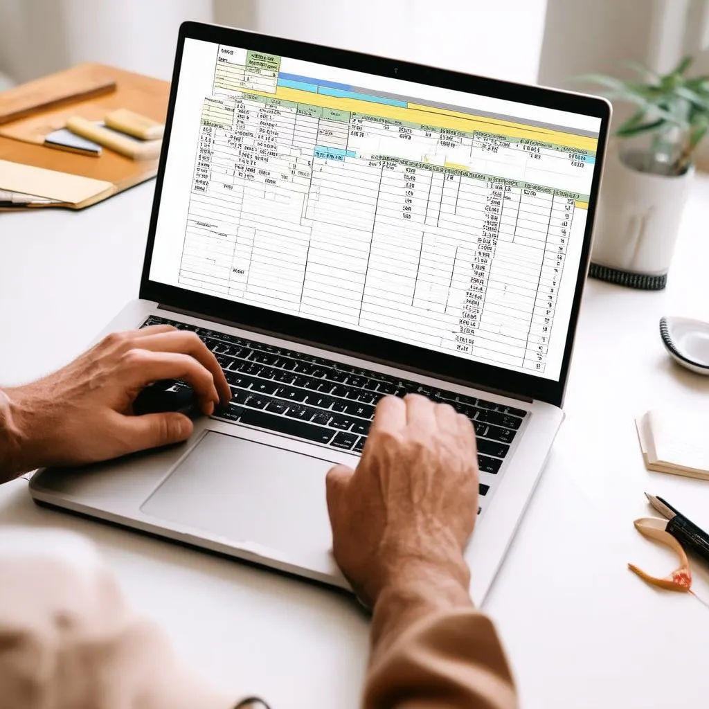 Managing a budget spreadsheet