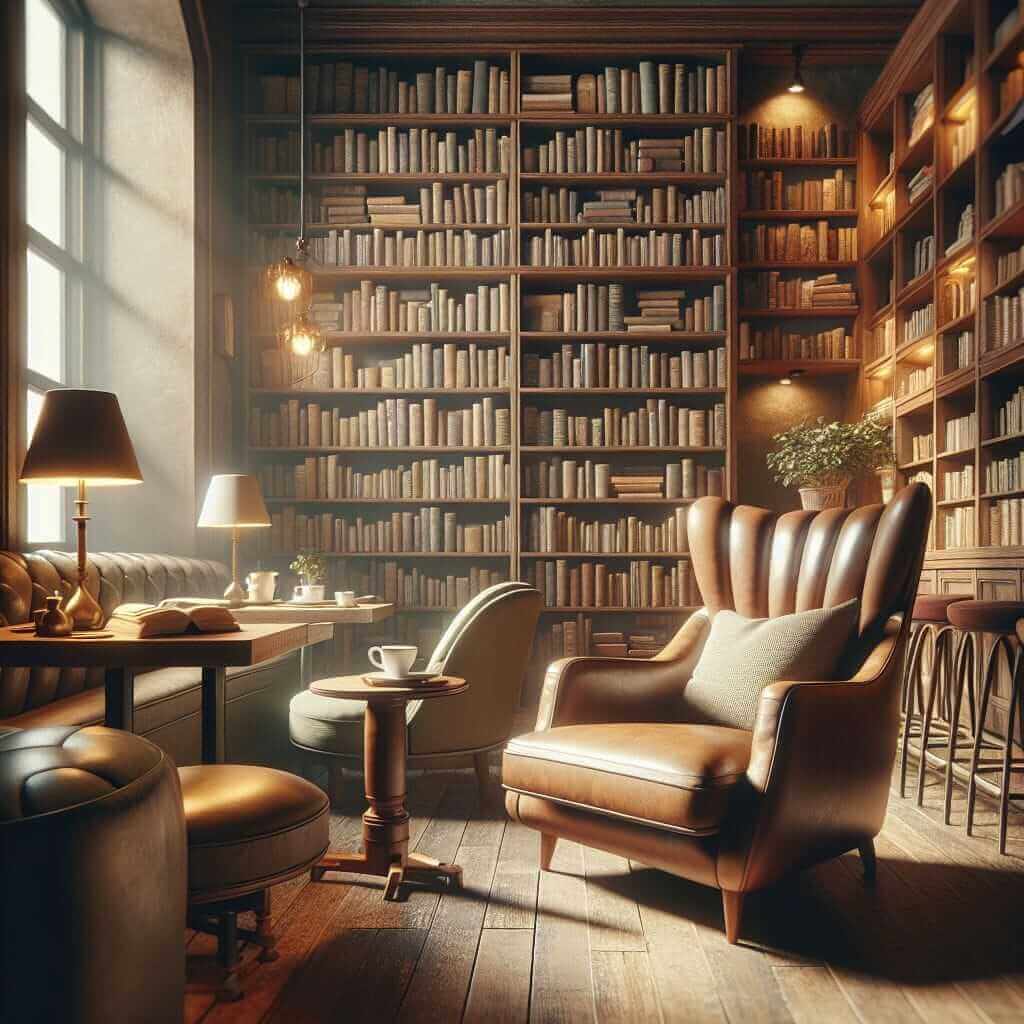Cozy Café Reading Corner