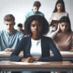 calm student during exam