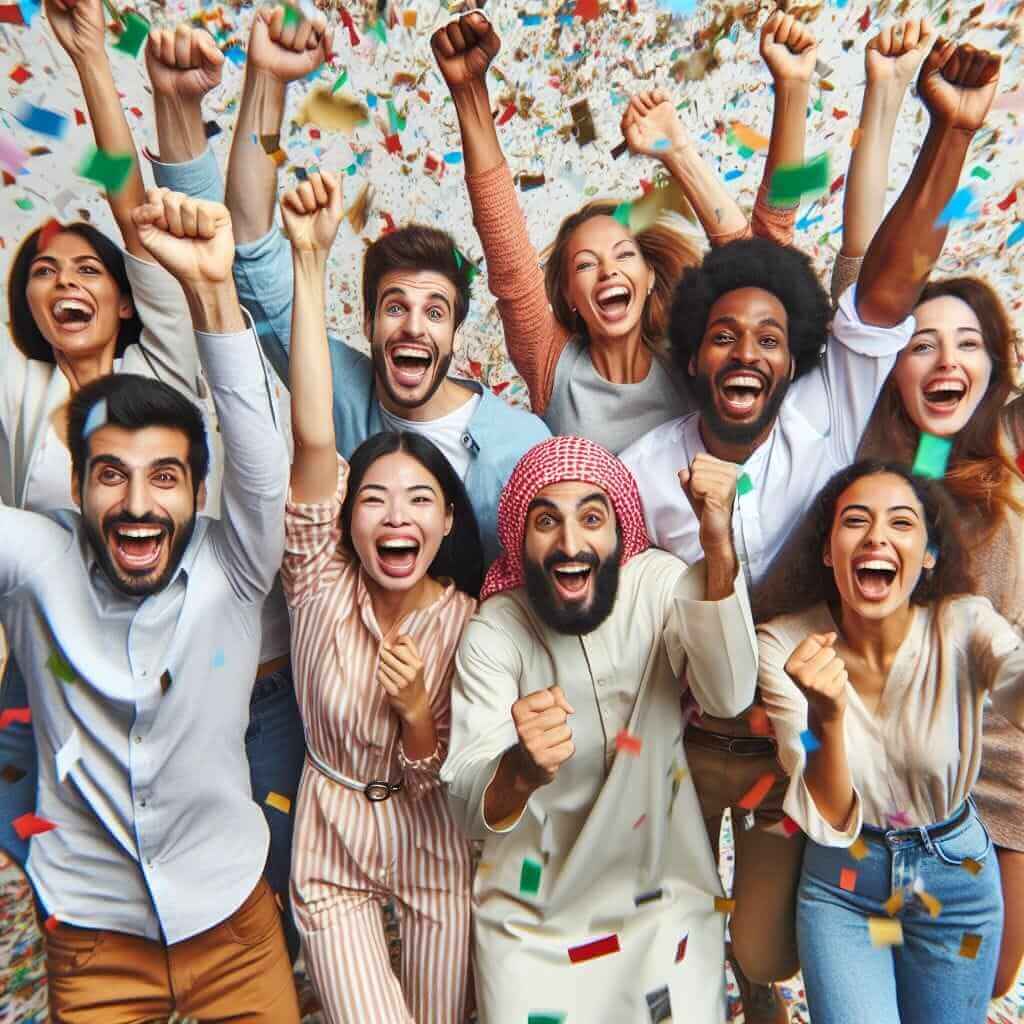 Celebrating Victory