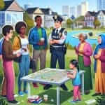 Community Policing Illustration
