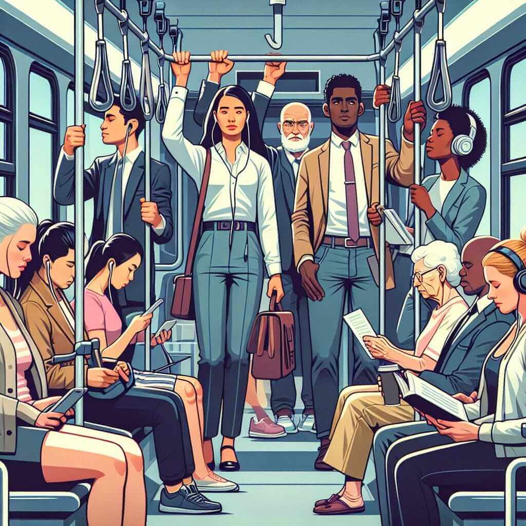 Crowded bus