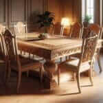 wooden dining table