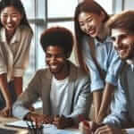 diverse team meeting