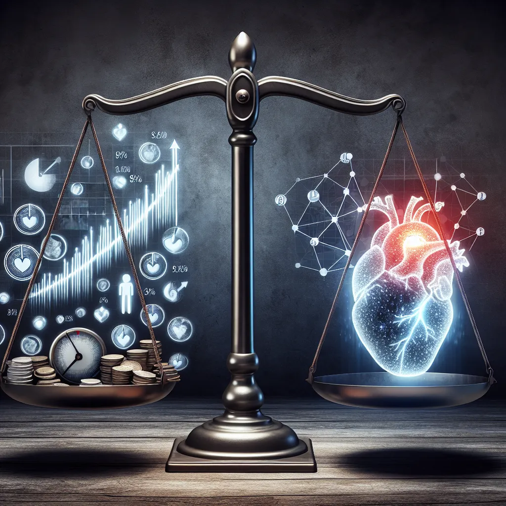 Economic progress and mental wellness balance