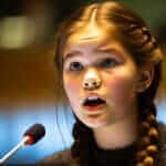 Greta Thunberg addressing the United Nations