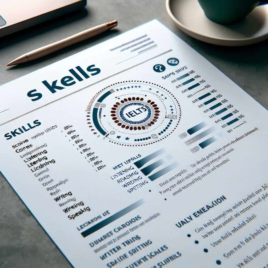 Presenting IELTS Score on a CV