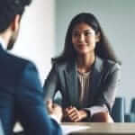 IELTS Speaking Test Candidate Talking To Examiner