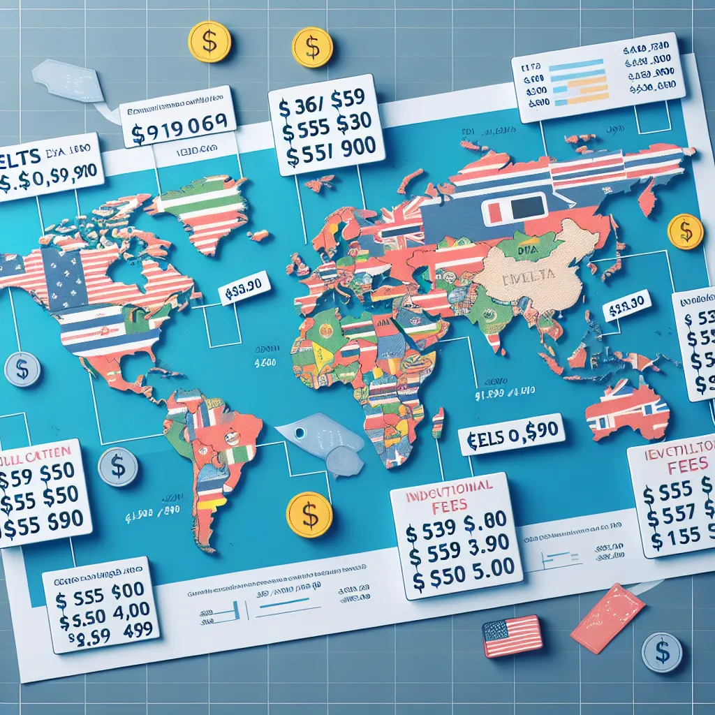 IELTS Cost Comparison Chart