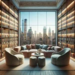 Quiet corner in library