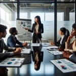 Manager Leading a Meeting