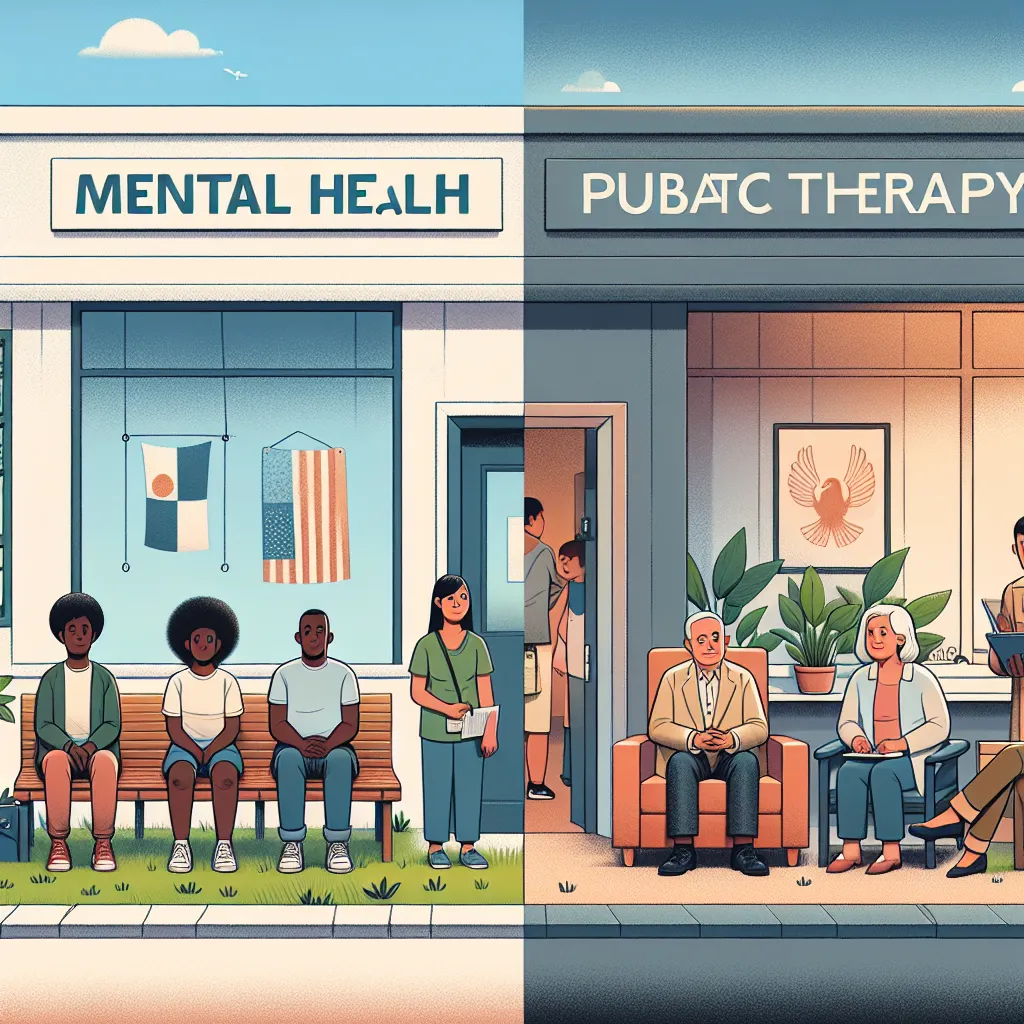 Mental health services provided by government and private organizations