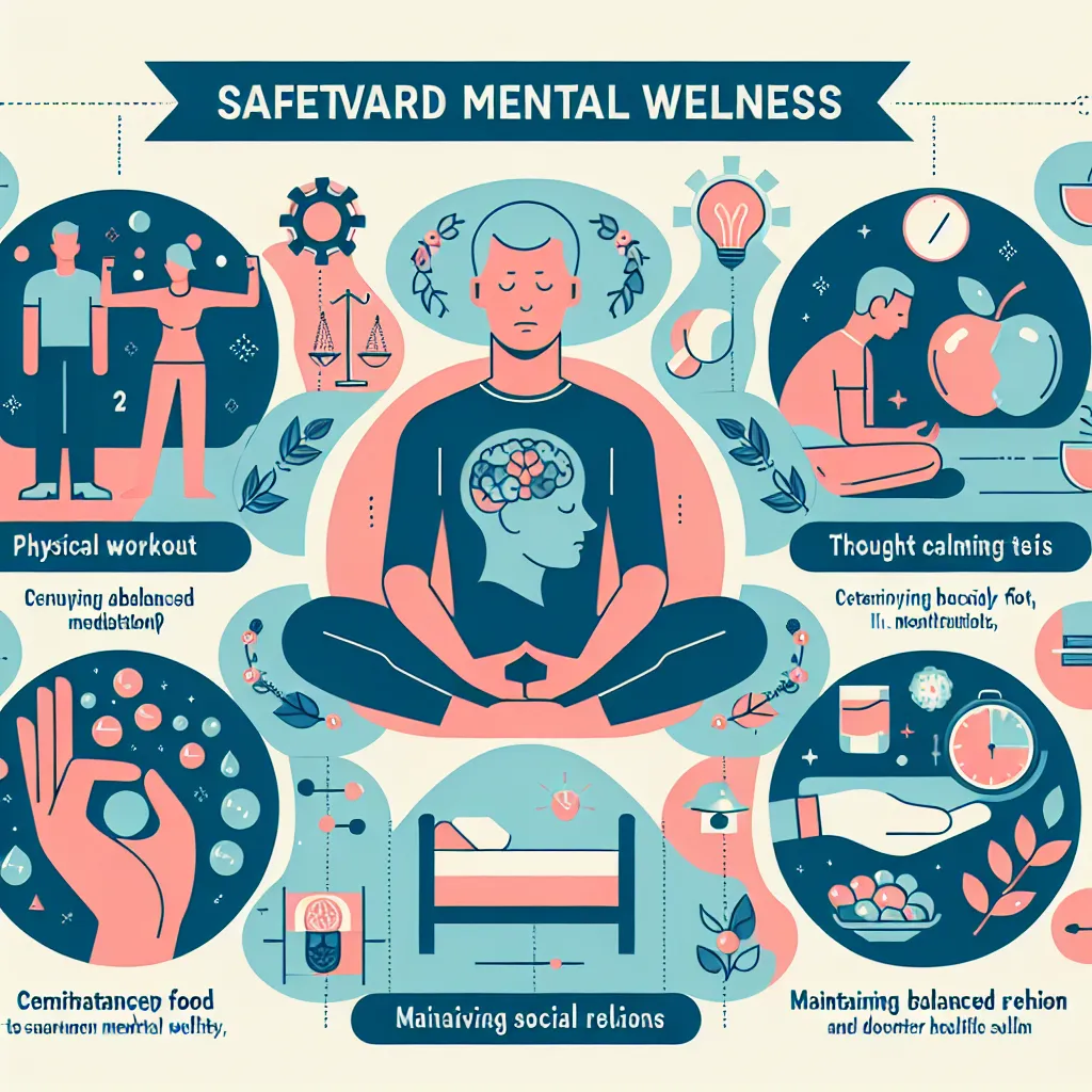 Mental health tips infographic