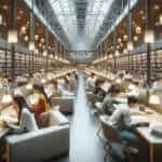 modern library interior