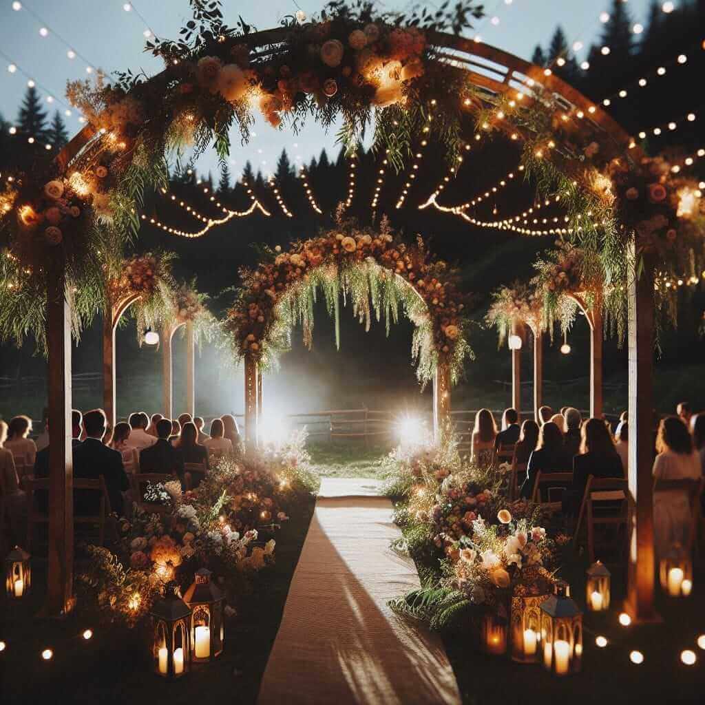 outdoor wedding ceremony