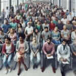Overcrowded Hospital Waiting Room