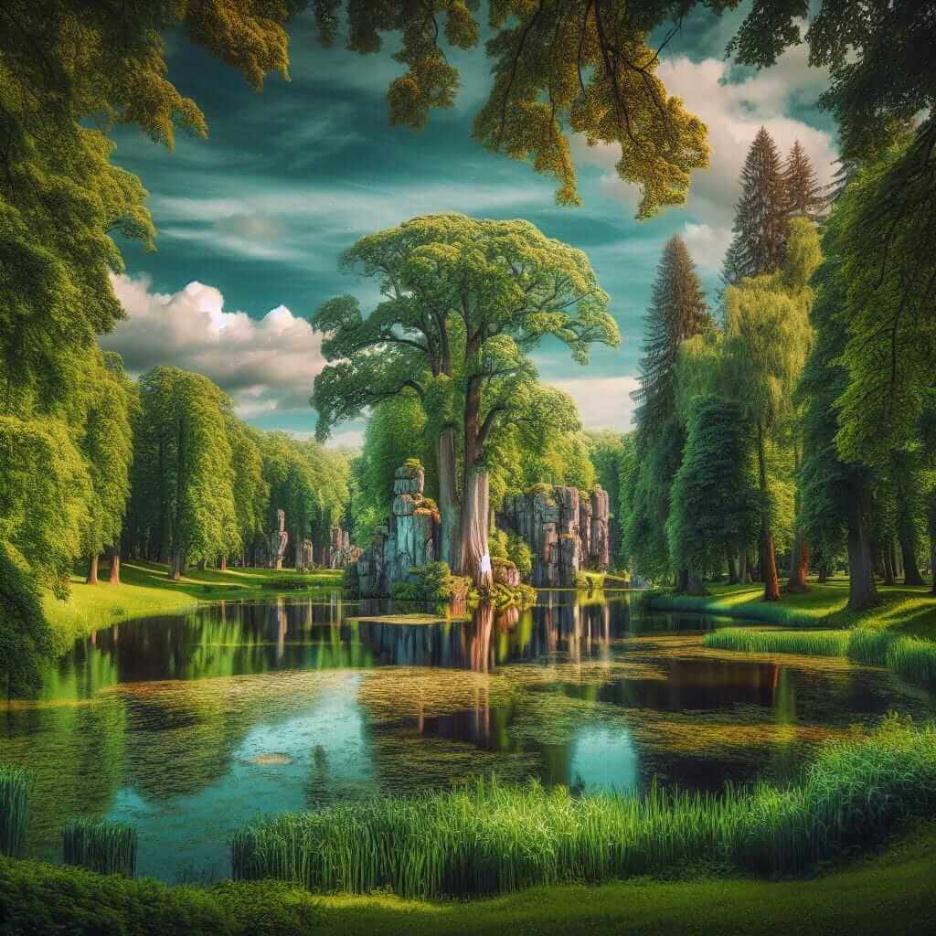 A tranquil park for relaxation