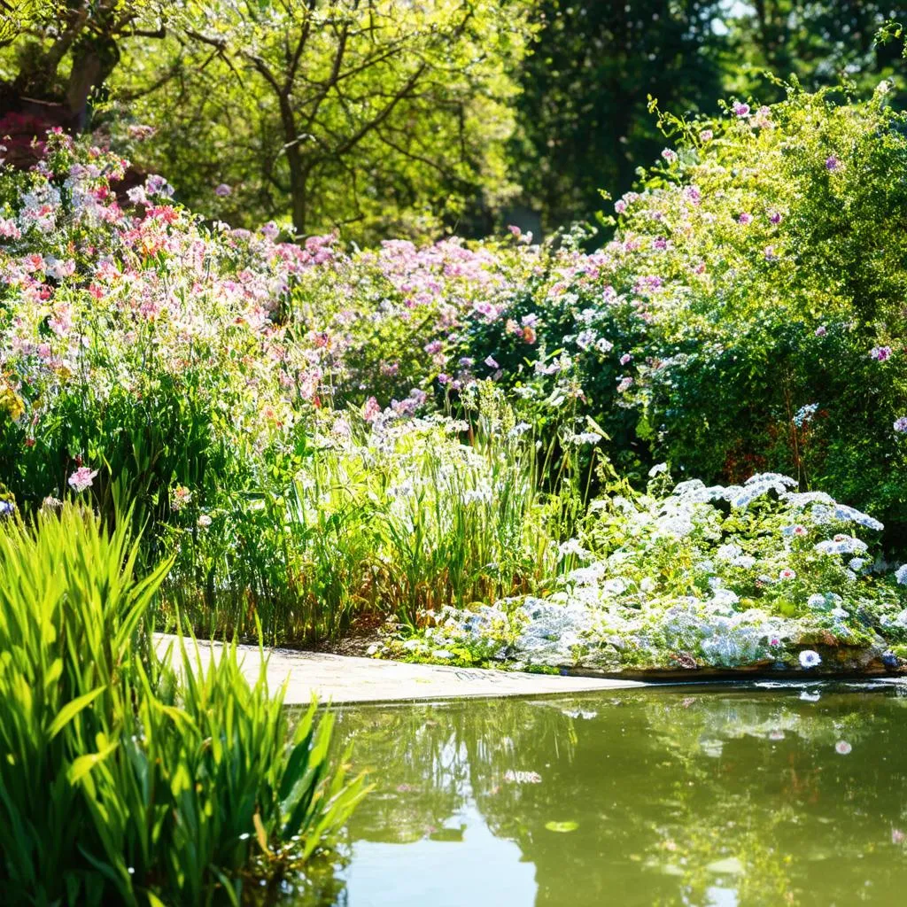 peaceful garden