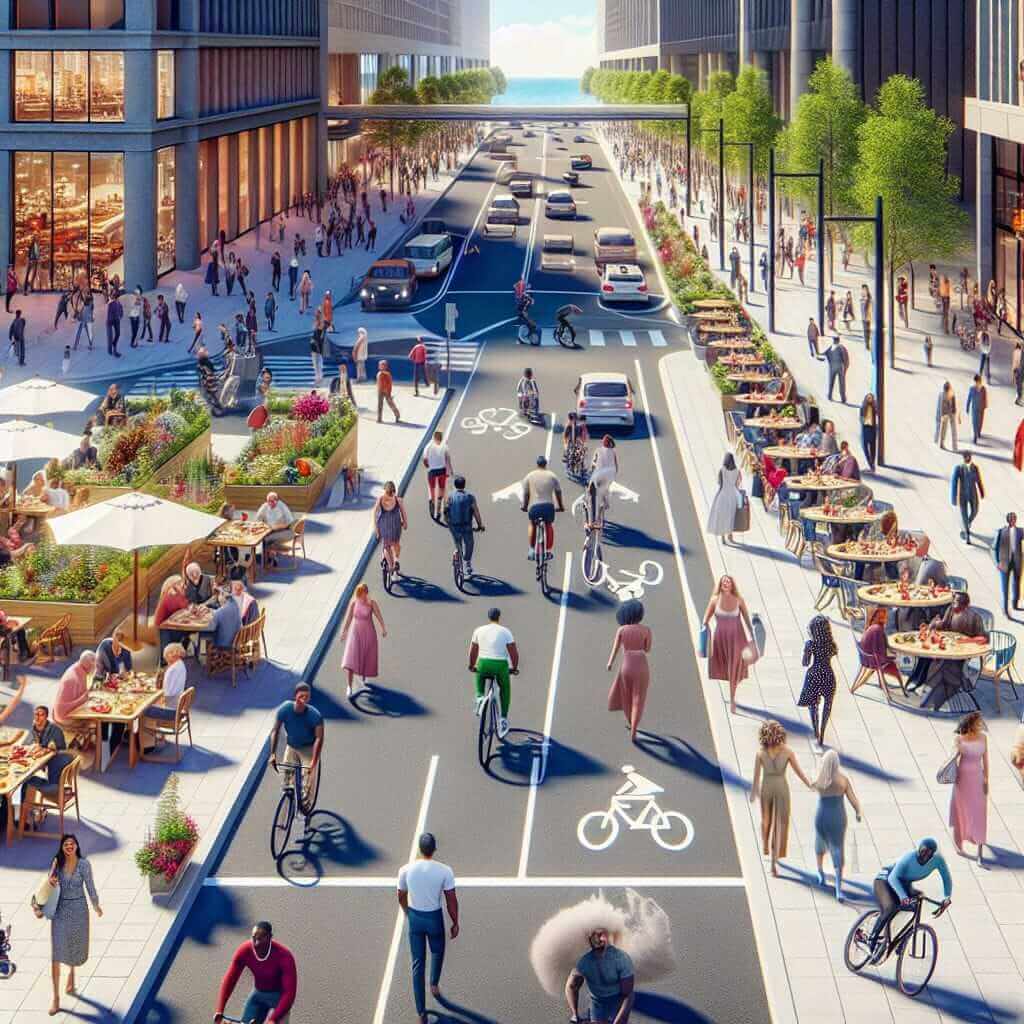 Pedestrian-Friendly City Center