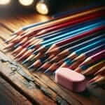pencils and eraser