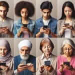 People Using Smartphones