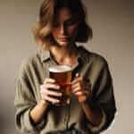 drinking beer
