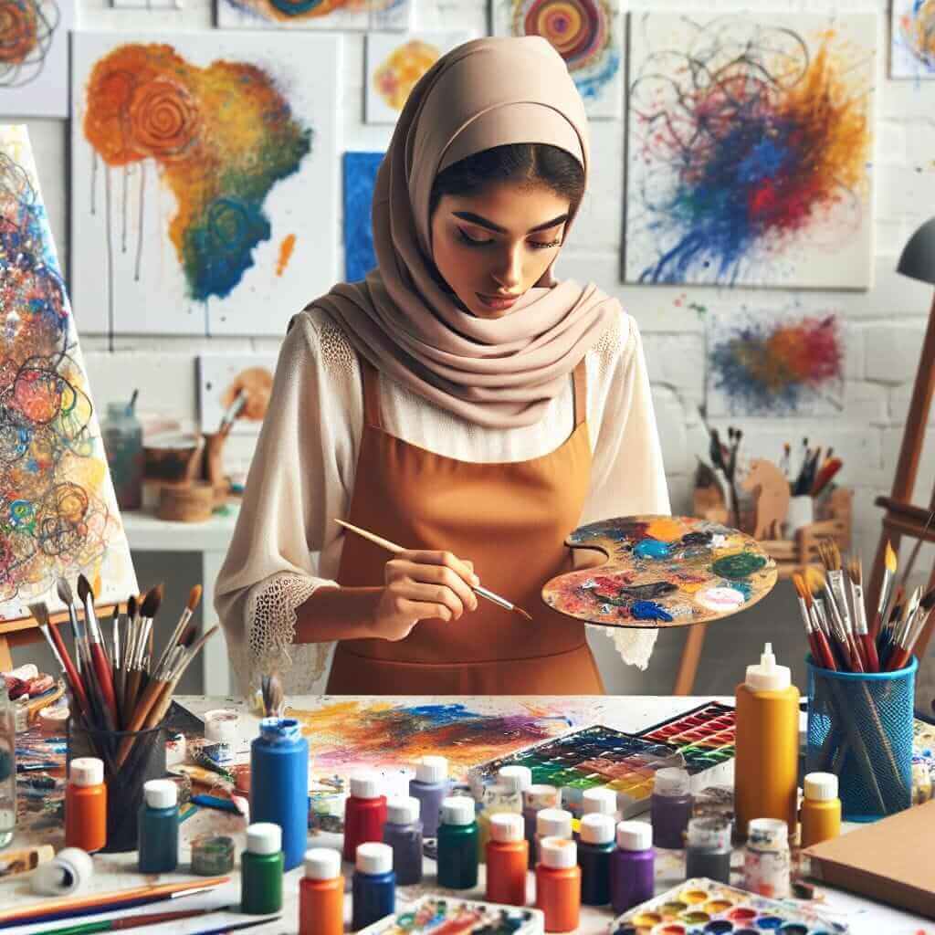 Describe a person who is very creative