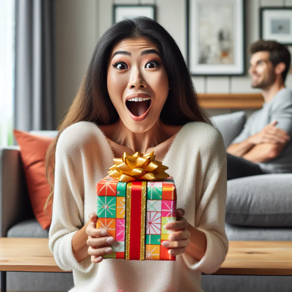 Pleasant surprise reaction