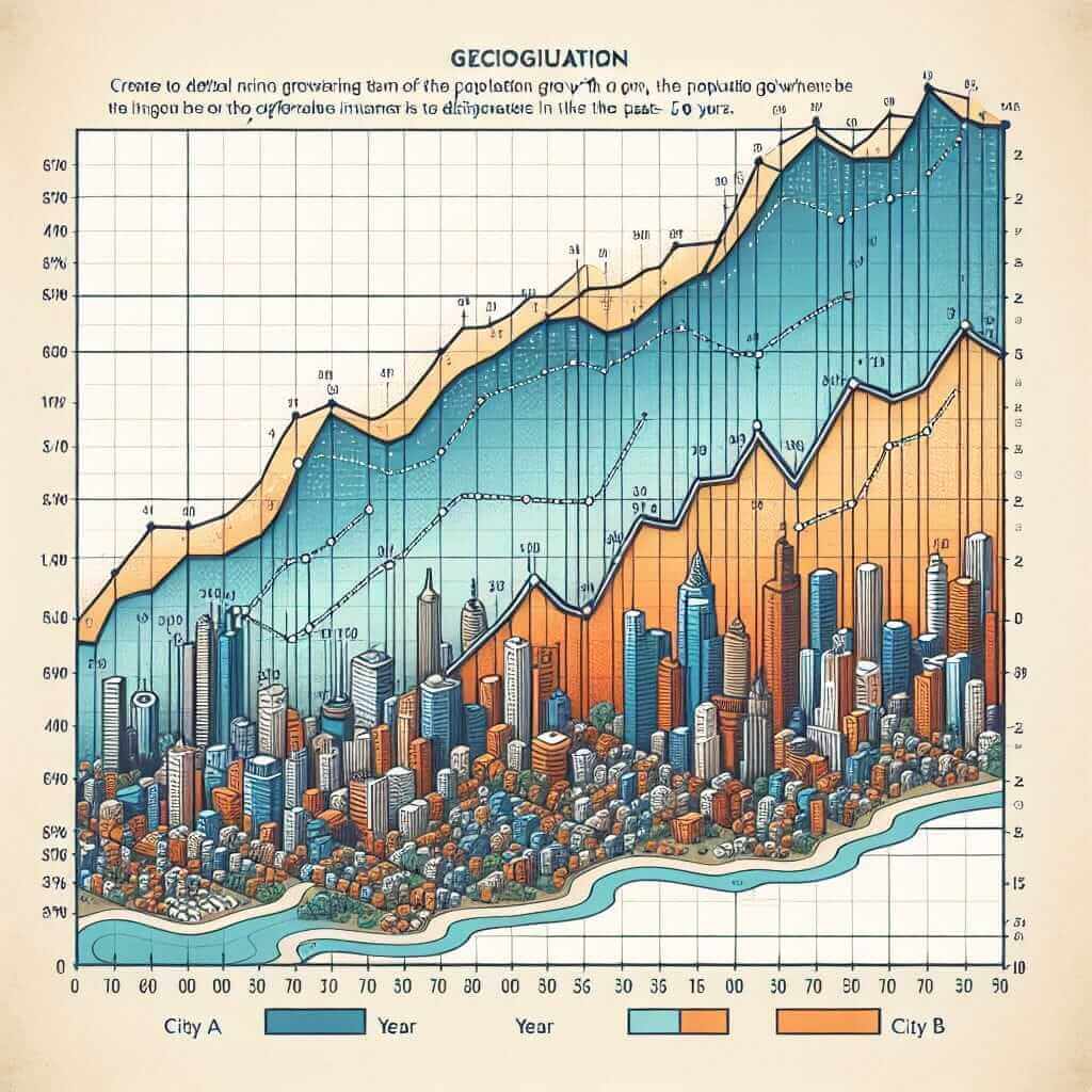 Population Growth of City A and B