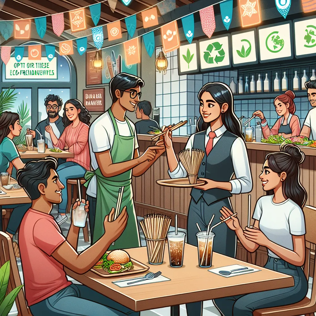 Reduce plastic use in restaurants