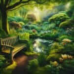 Botanical Garden Bench