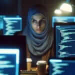 software engineer working late