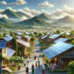 solar panel village