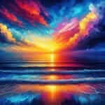 Sunset on the beach
