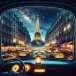 taxi ride in Paris