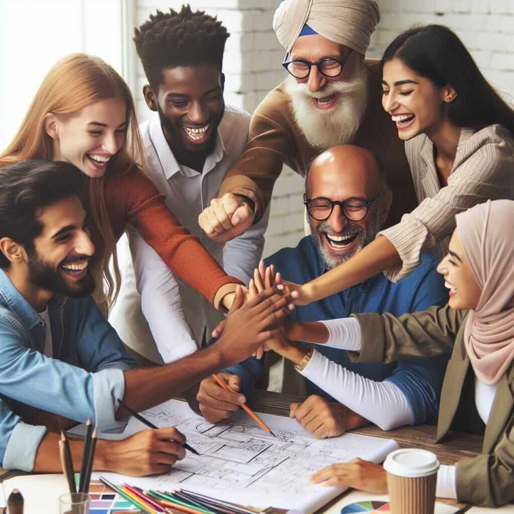 Team Spirit Illustration