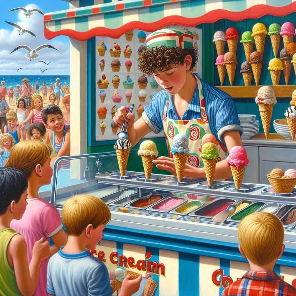 Teenager Working Summer Job