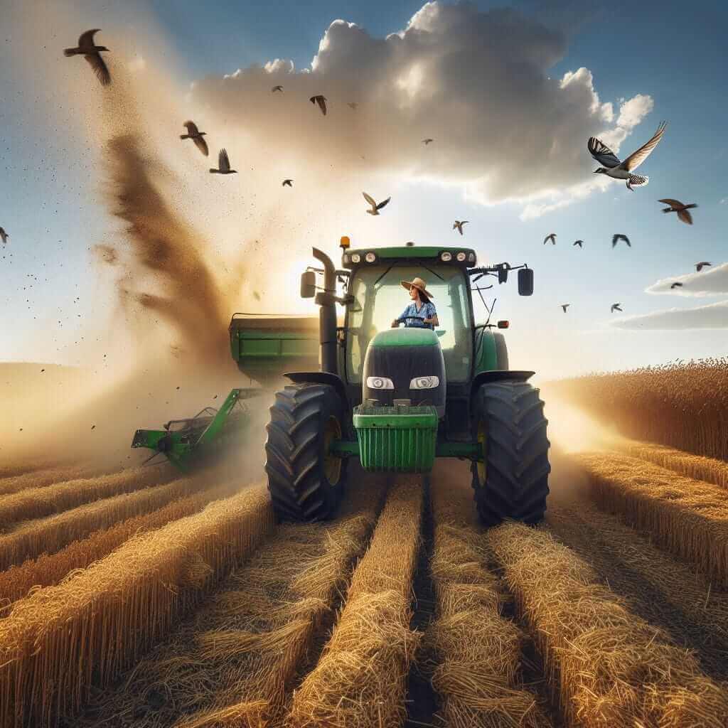 Tractor in Field