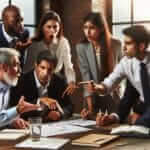 Team Discussing Unexpected Situation