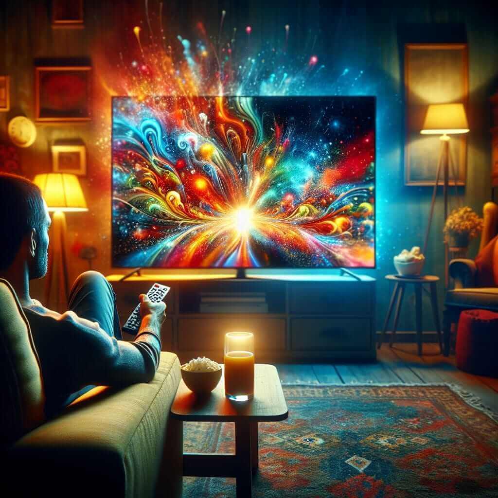 Watching TV