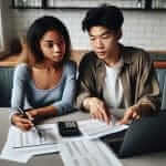 Young Couple Discussing Finances