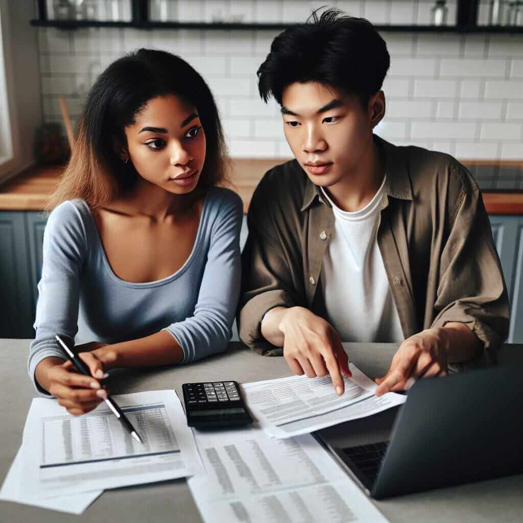 Young Couple Discussing Finances