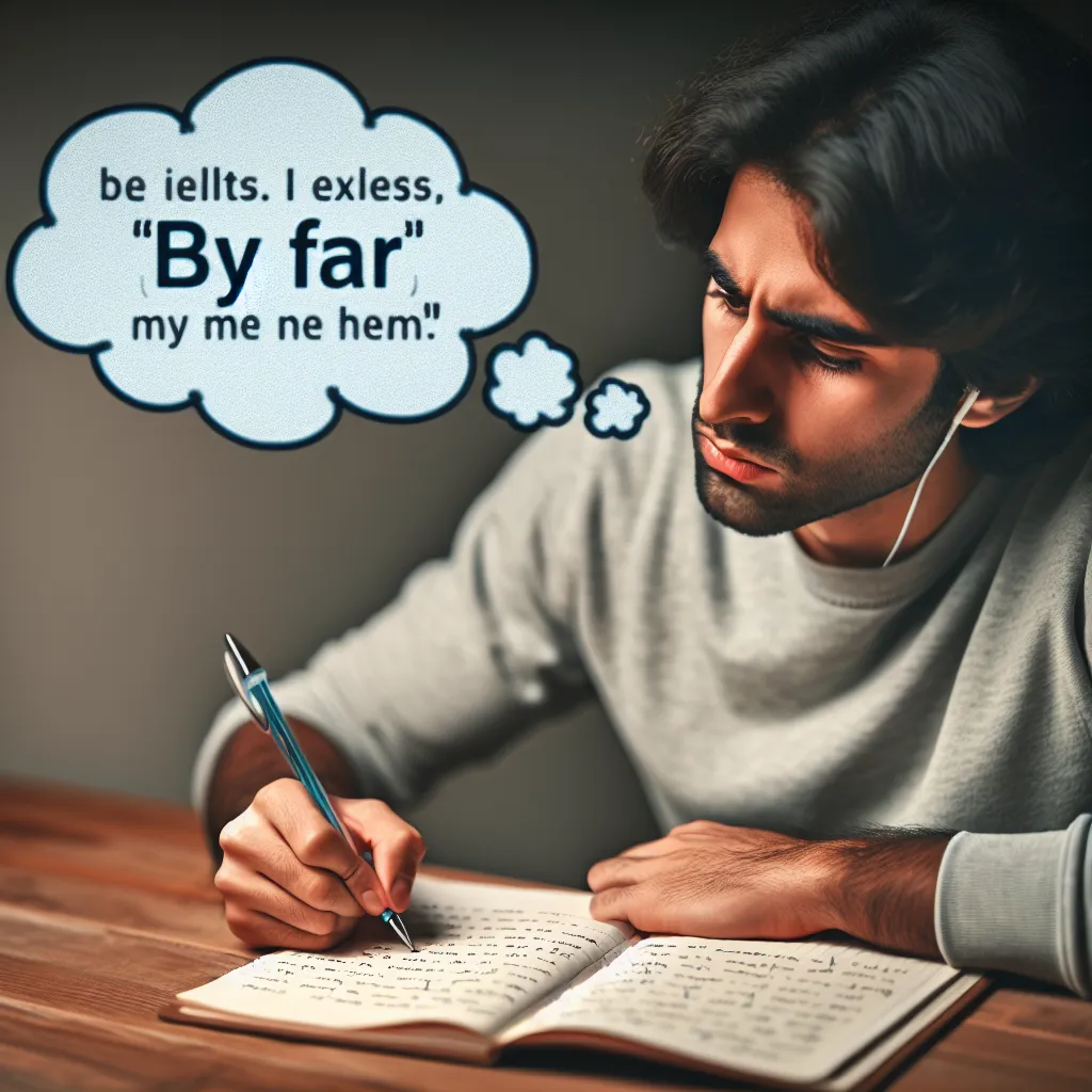 IELTS writing task with &quot;by far&quot; usage