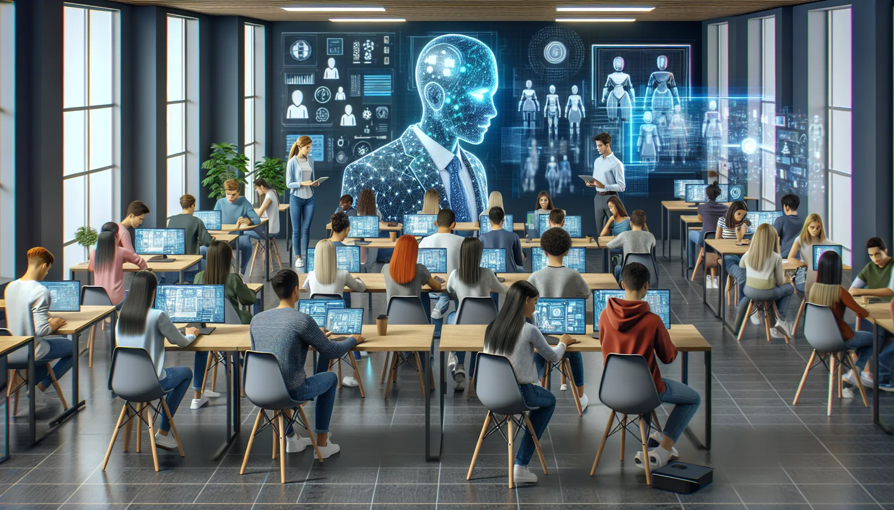AI-powered personalized learning classroom